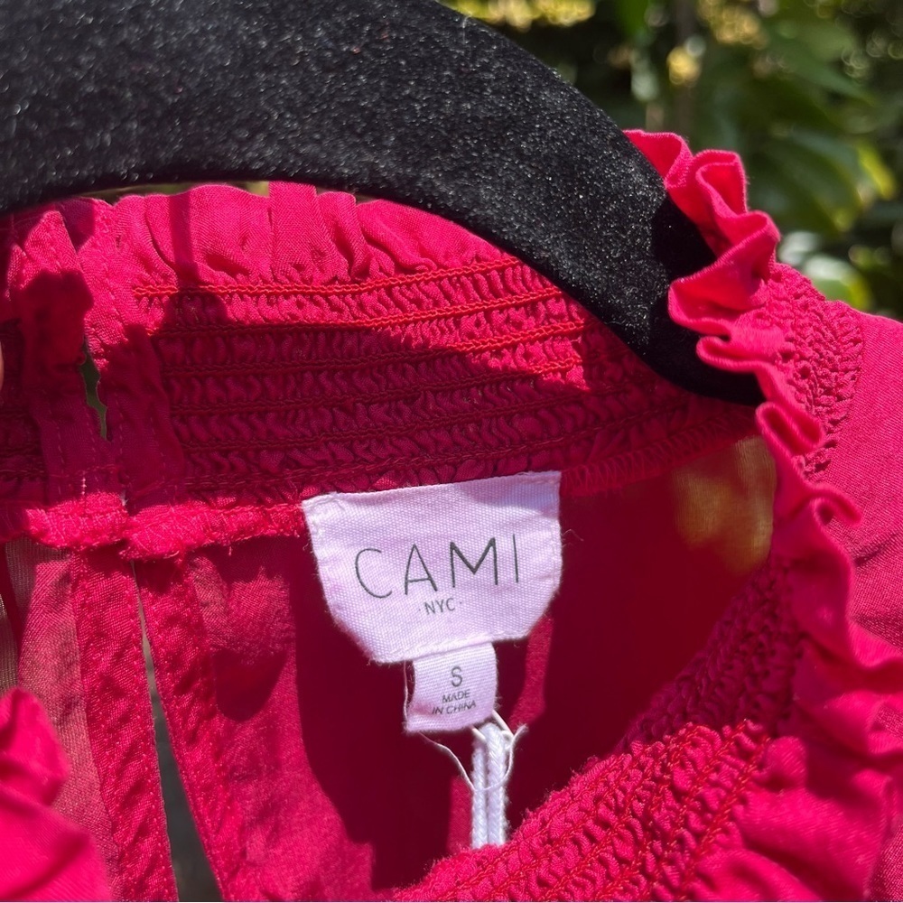 Cami NYC pink purple ombré silk ruffle‎ collar long sleeve blouse - Picture 4 of 4